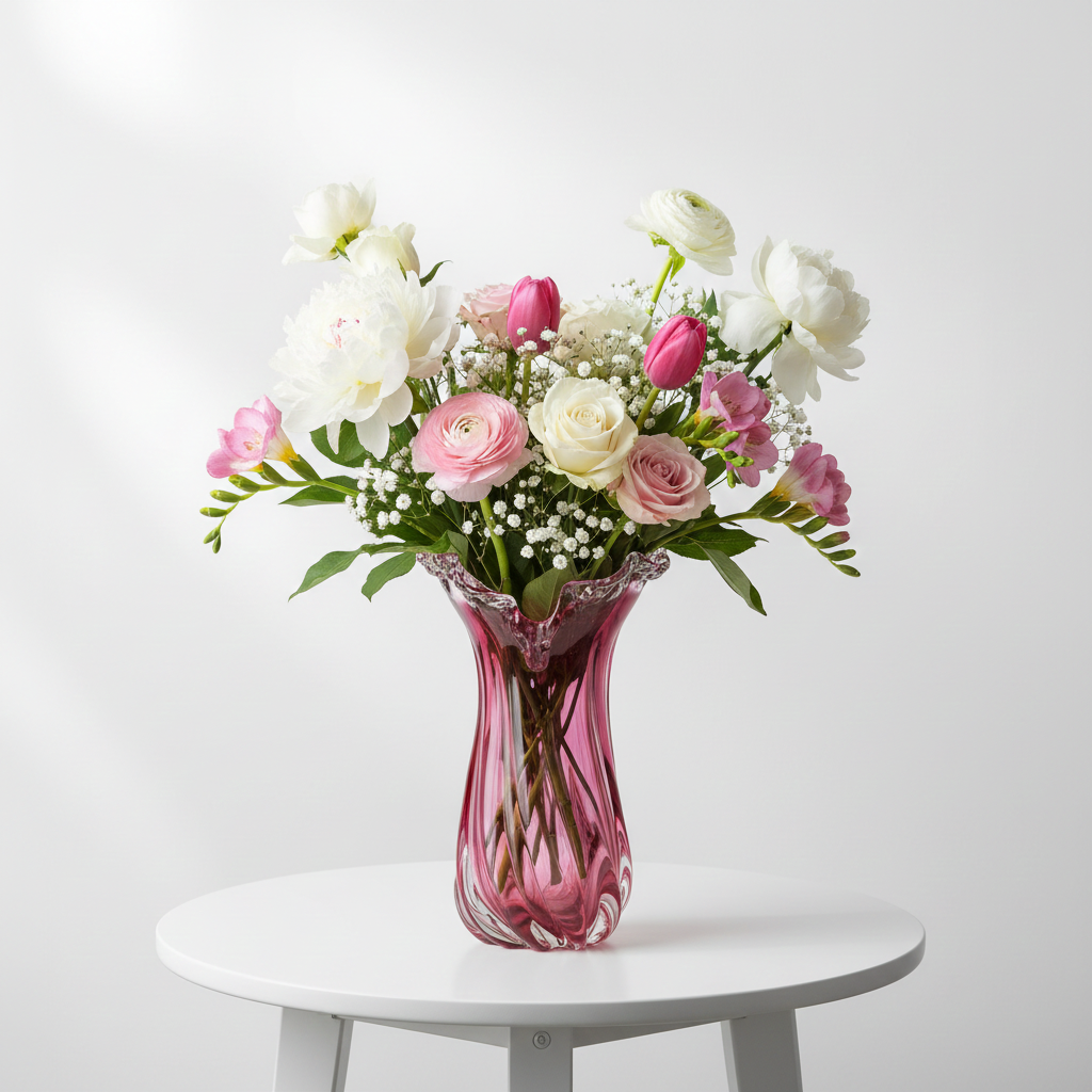 Rosato Handmade Wide-Mouth Glass Vase