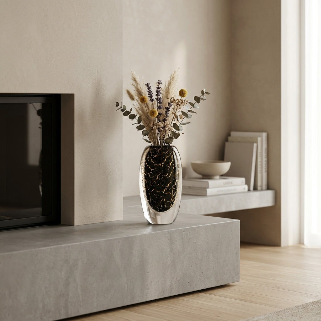 Rime Handmade Rounded Glass Vase