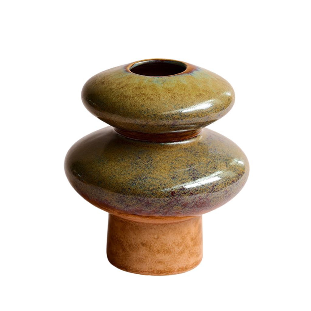Venatus Sculptural Glazed Ceramic Vase