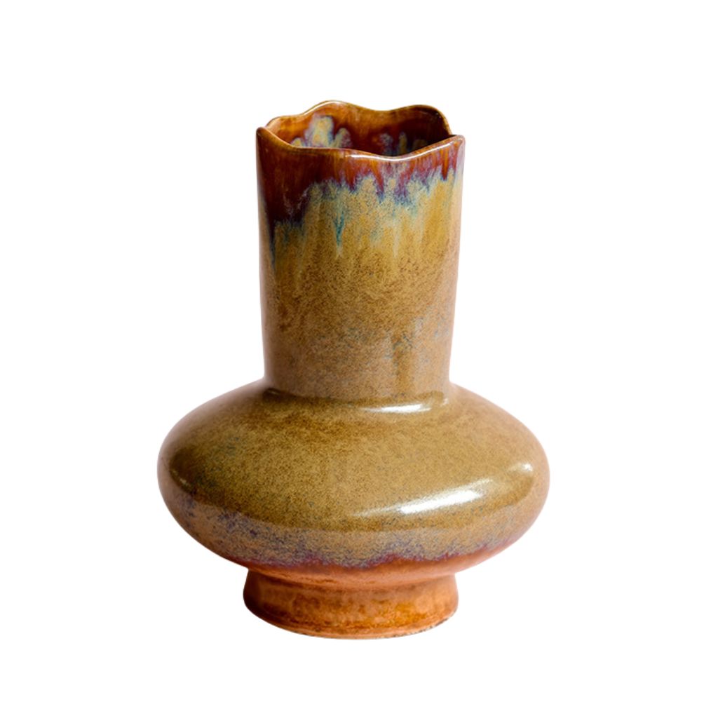 Venatus Sculptural Glazed Ceramic Vase Main image