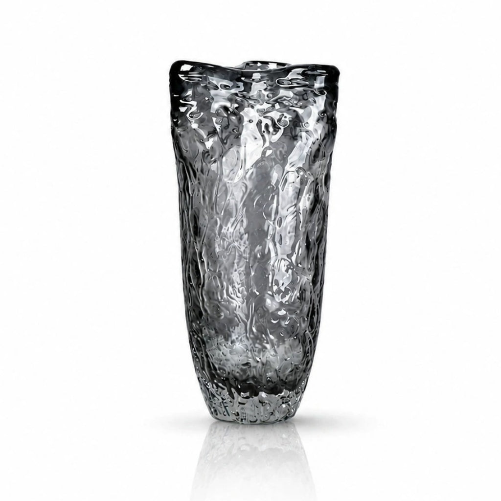 Tarn Handmade Clear Glass Vase