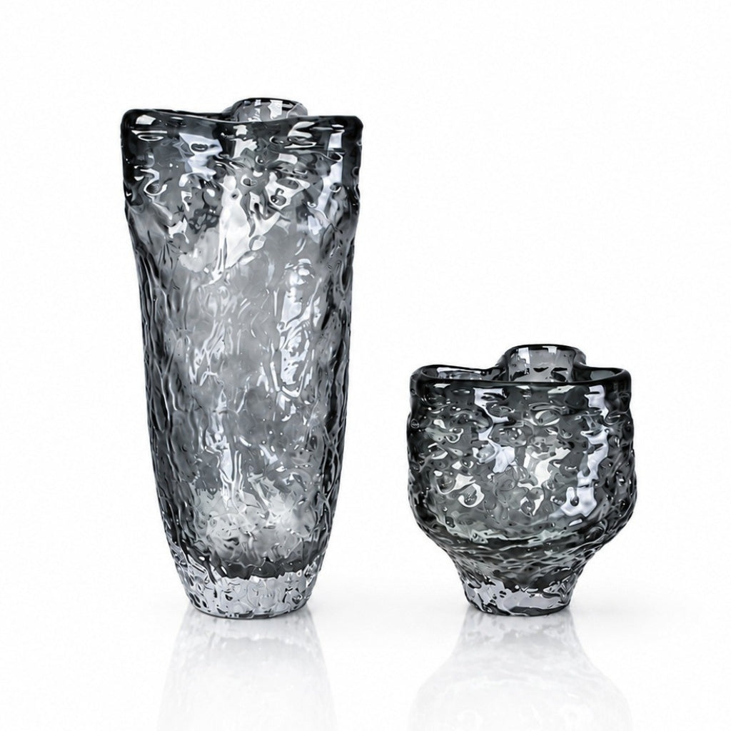 Tarn Handmade Clear Glass Vase