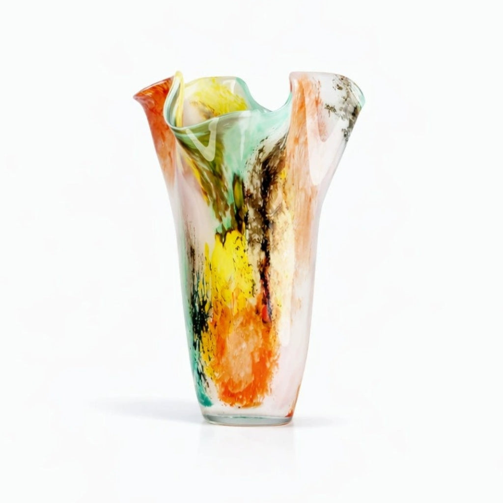 Sorbetto Handmade Glass Hankerchief Vase