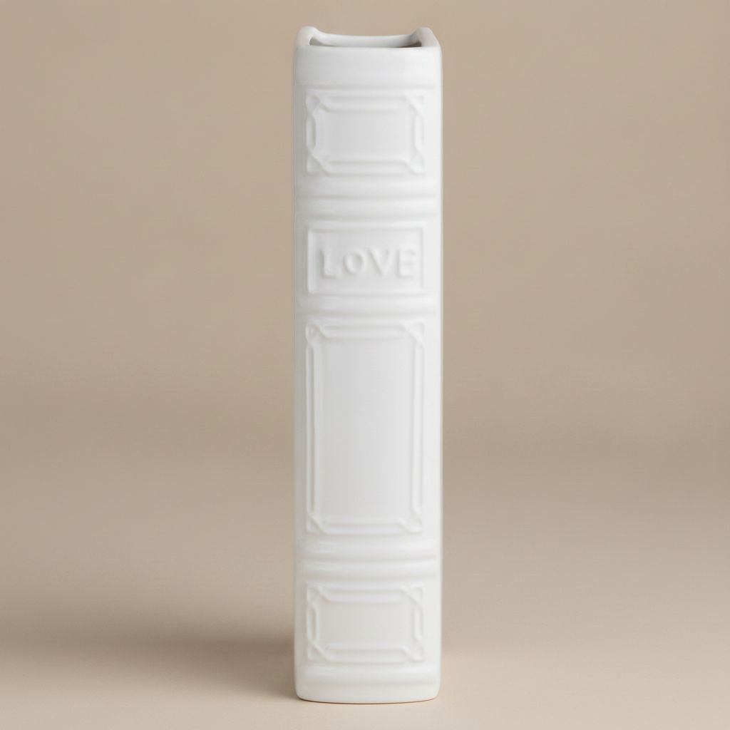 Calliope Embossed Glazed Ceramic Vase