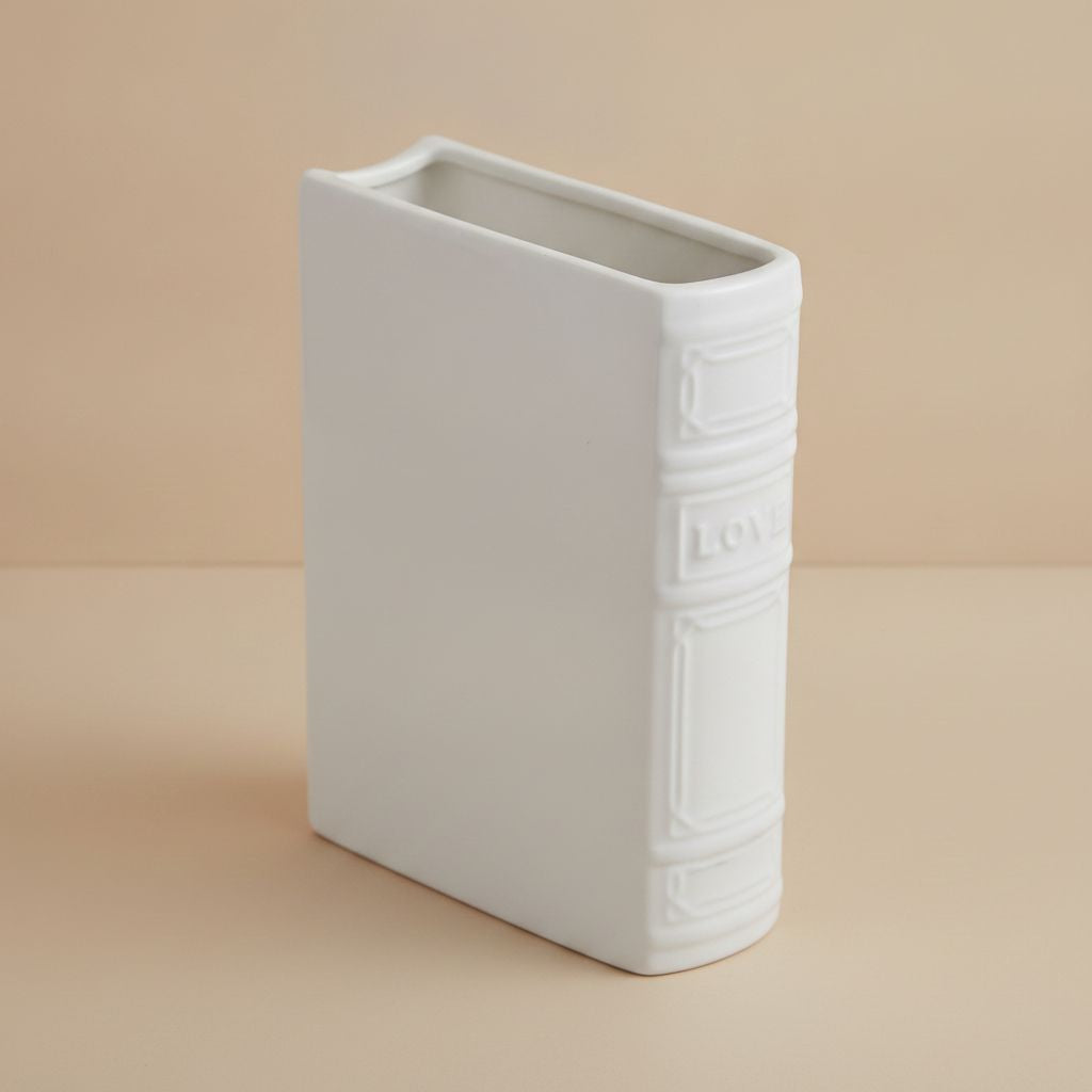 Calliope Embossed Glazed Ceramic Vase