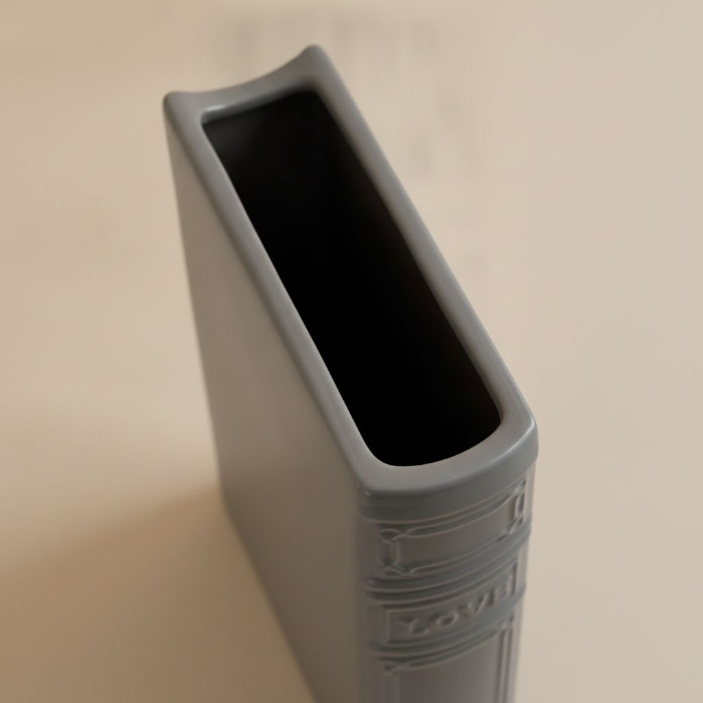 Calliope Embossed Glazed Ceramic Vase