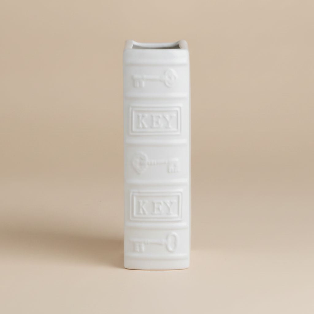 Calliope Embossed Glazed Ceramic Vase