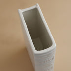 Calliope Embossed Glazed Ceramic Vase
