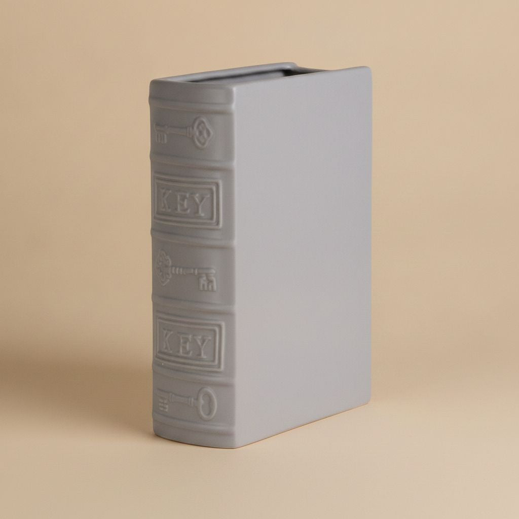Calliope Embossed Glazed Ceramic Vase