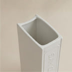 Calliope Embossed Glazed Ceramic Vase