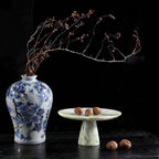 Verde Onyx Marble Pedestal Tray