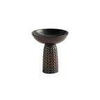Rhodes Glazed Ceramic Pedestal Tray
