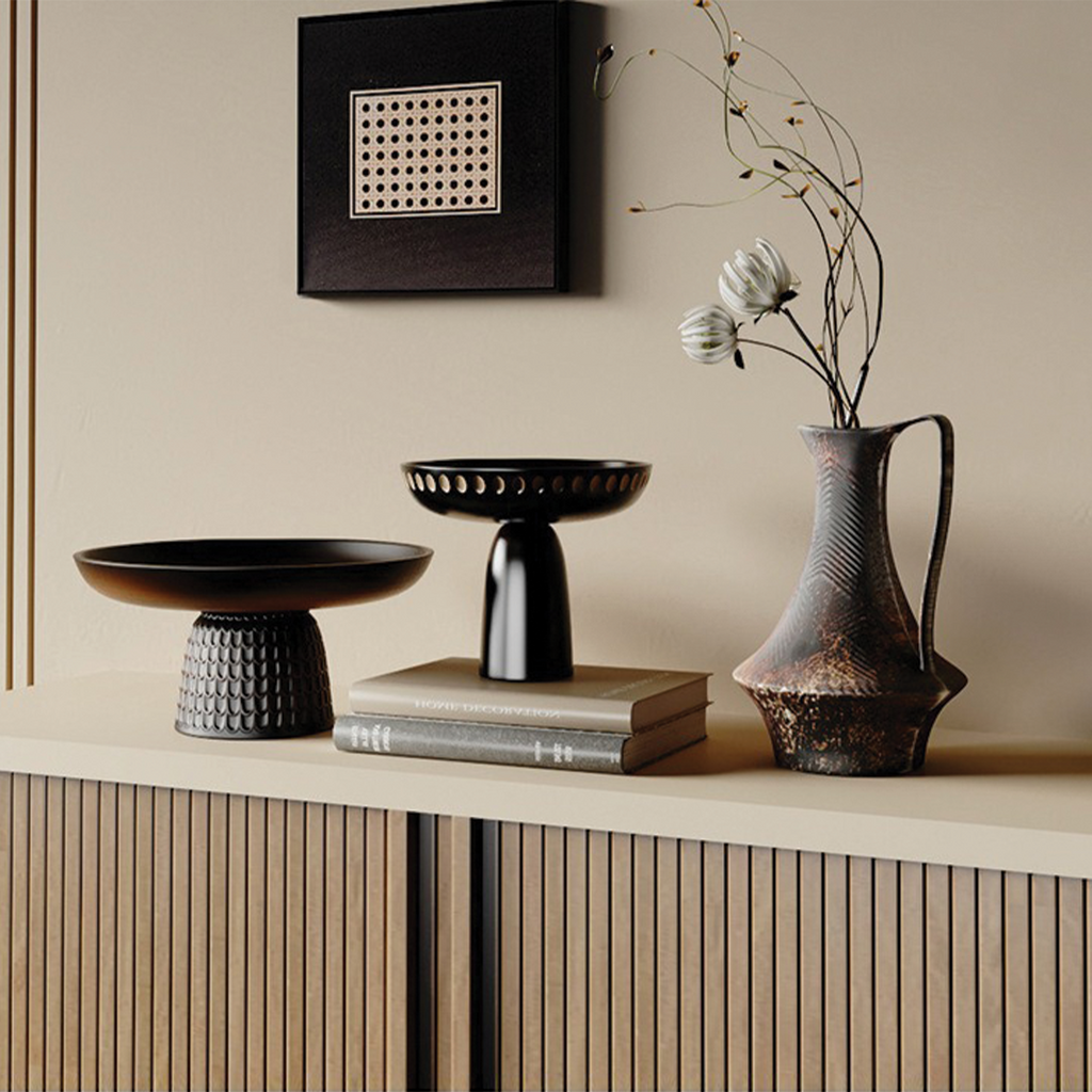 Rhodes Ceramic Pedestal Tray