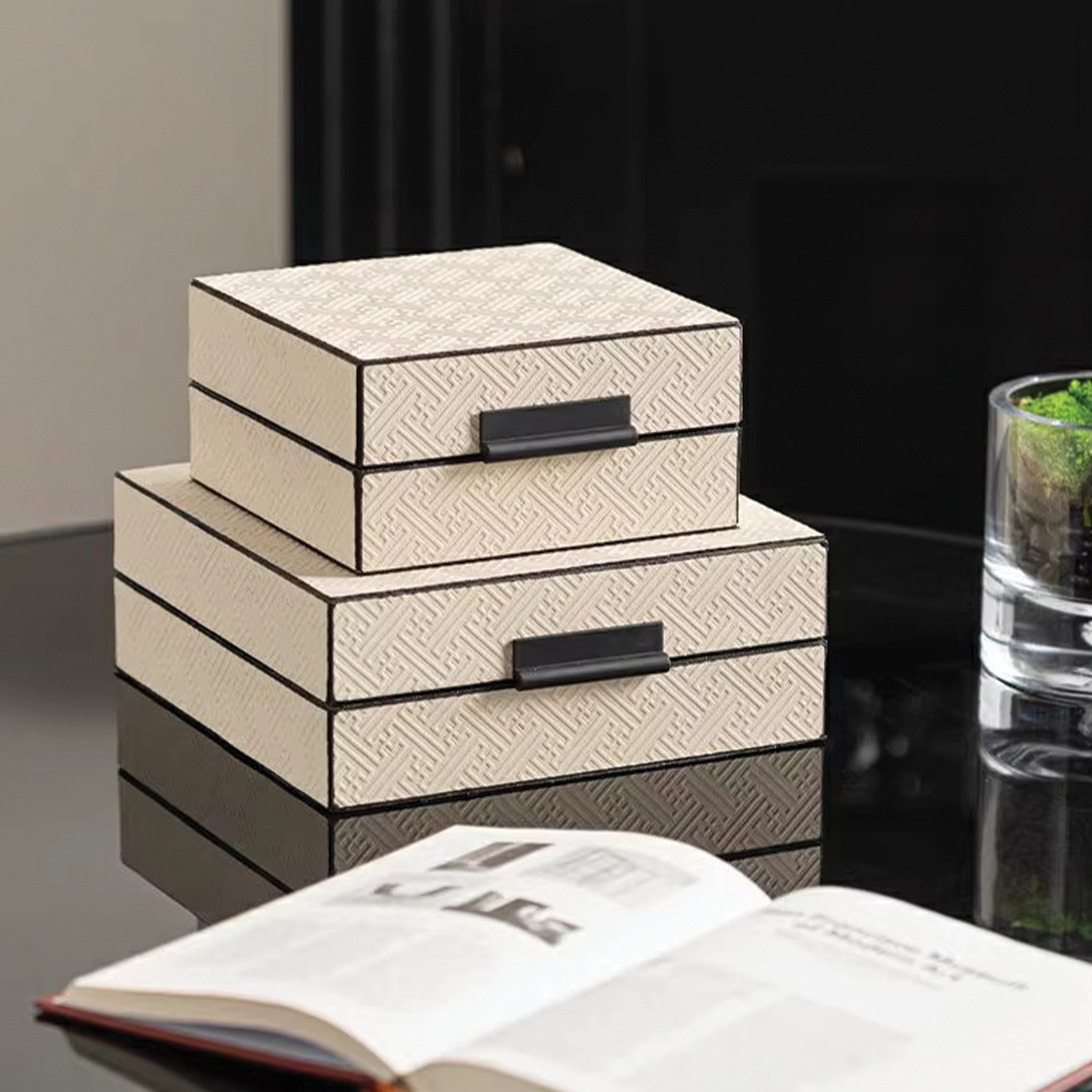 Hampton Vegan Leather Box