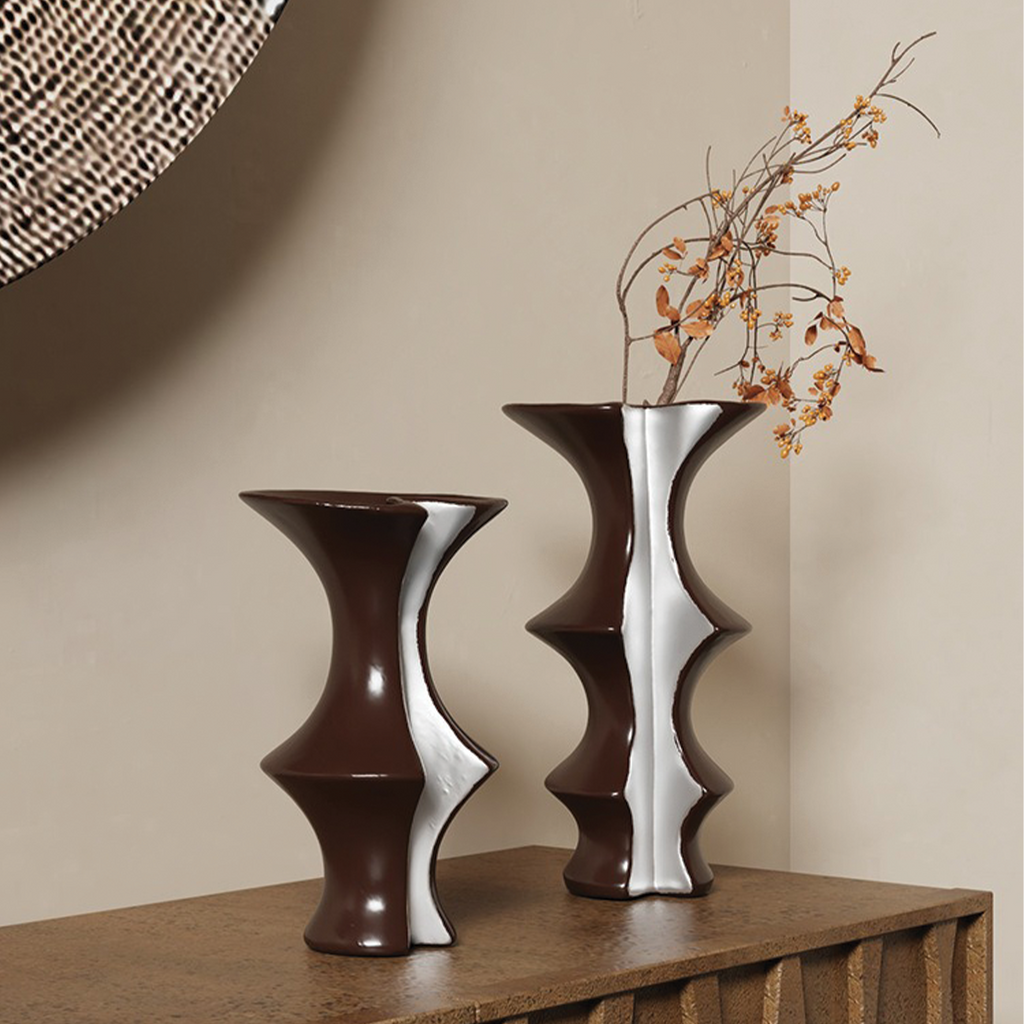 Karakoram Ridged Ceramic Vase