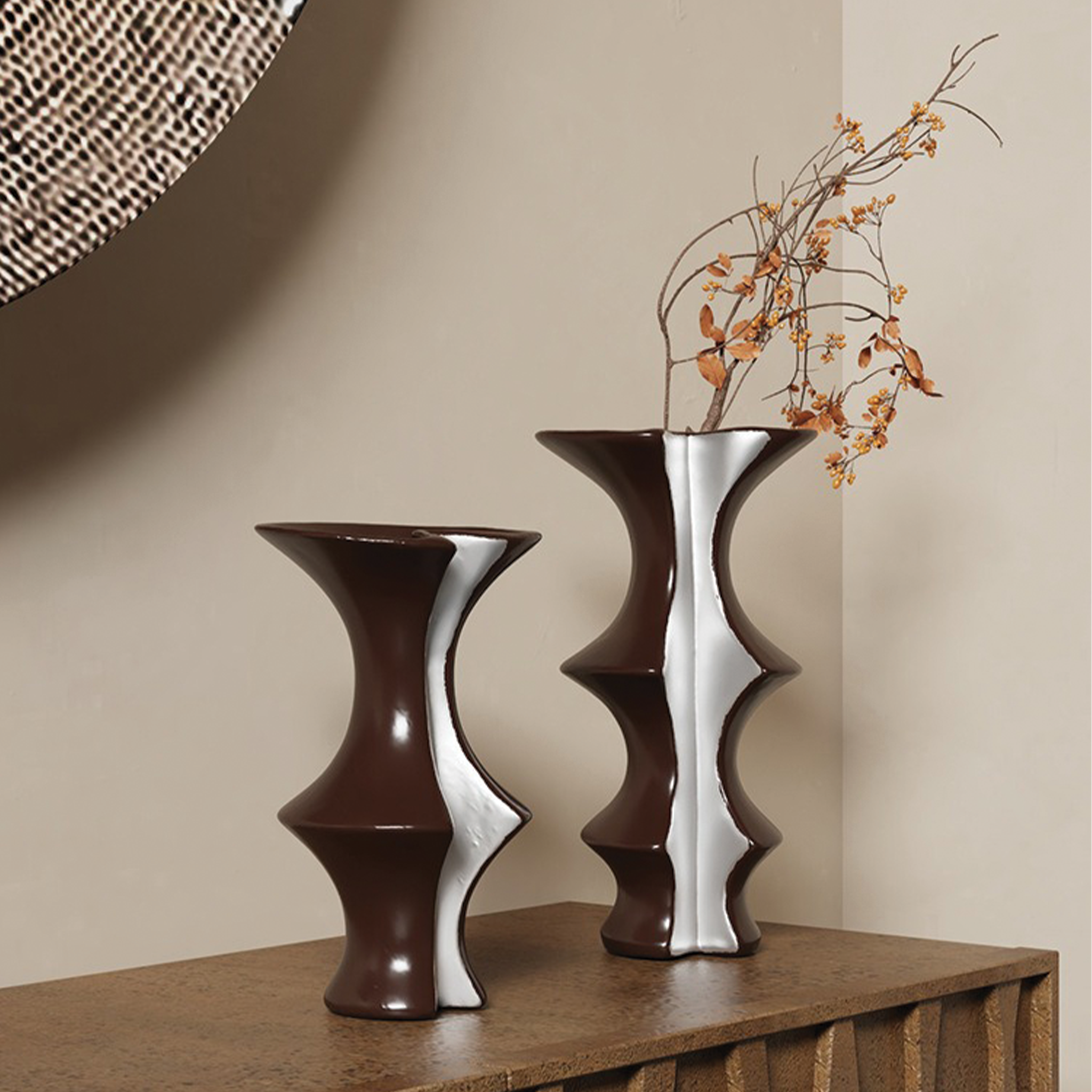 Karakoram Ridged Ceramic Vase