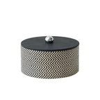 صندوق غابرييل بغطاء بنقشة مربعات Houndstooth