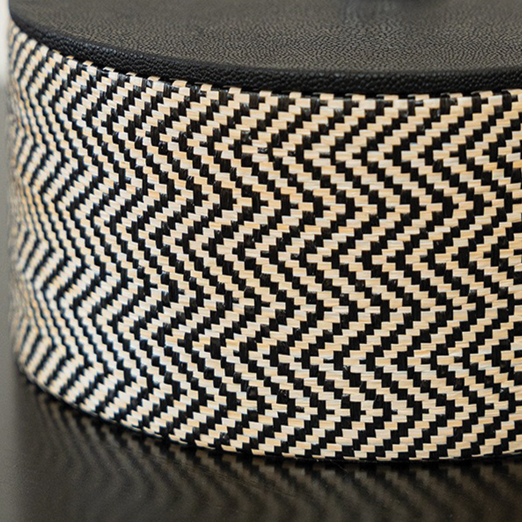 صندوق غابرييل بغطاء بنقشة مربعات Houndstooth