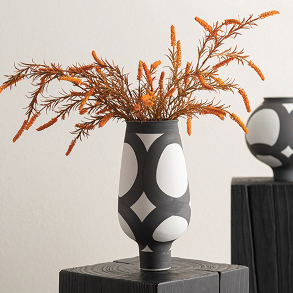Modulo Hand-painted Ceramic Vase
