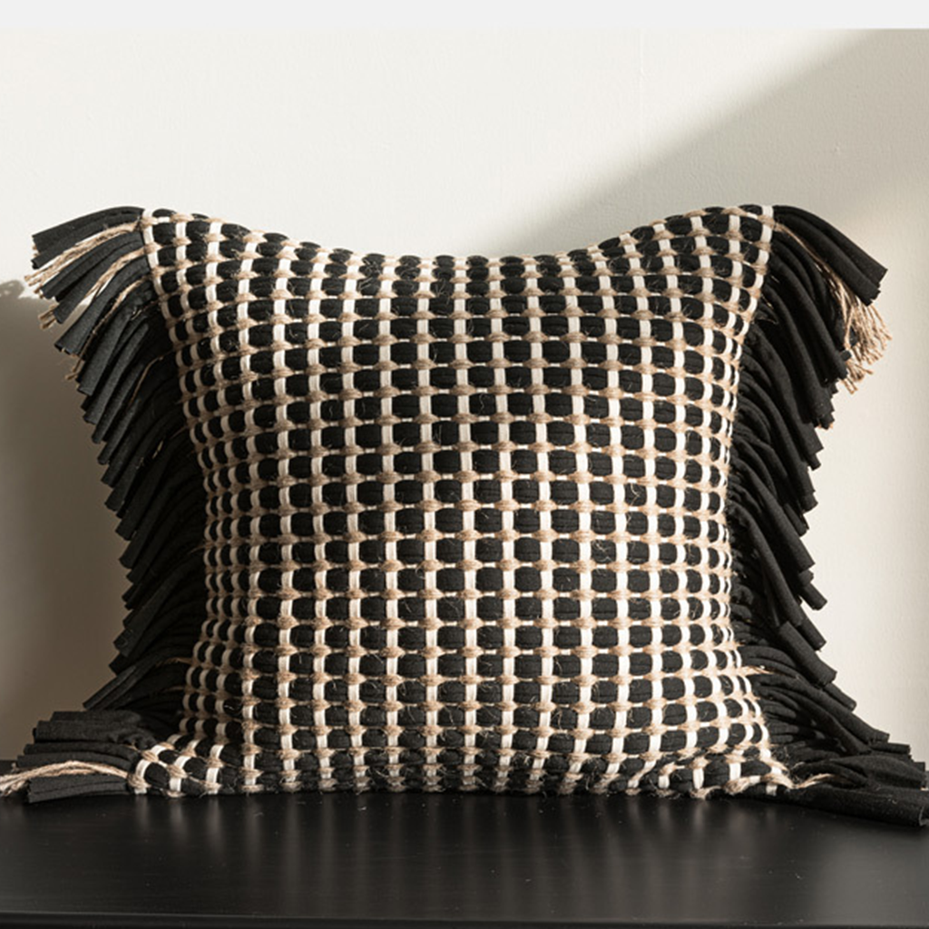 Nomad Grid Throw Pillow