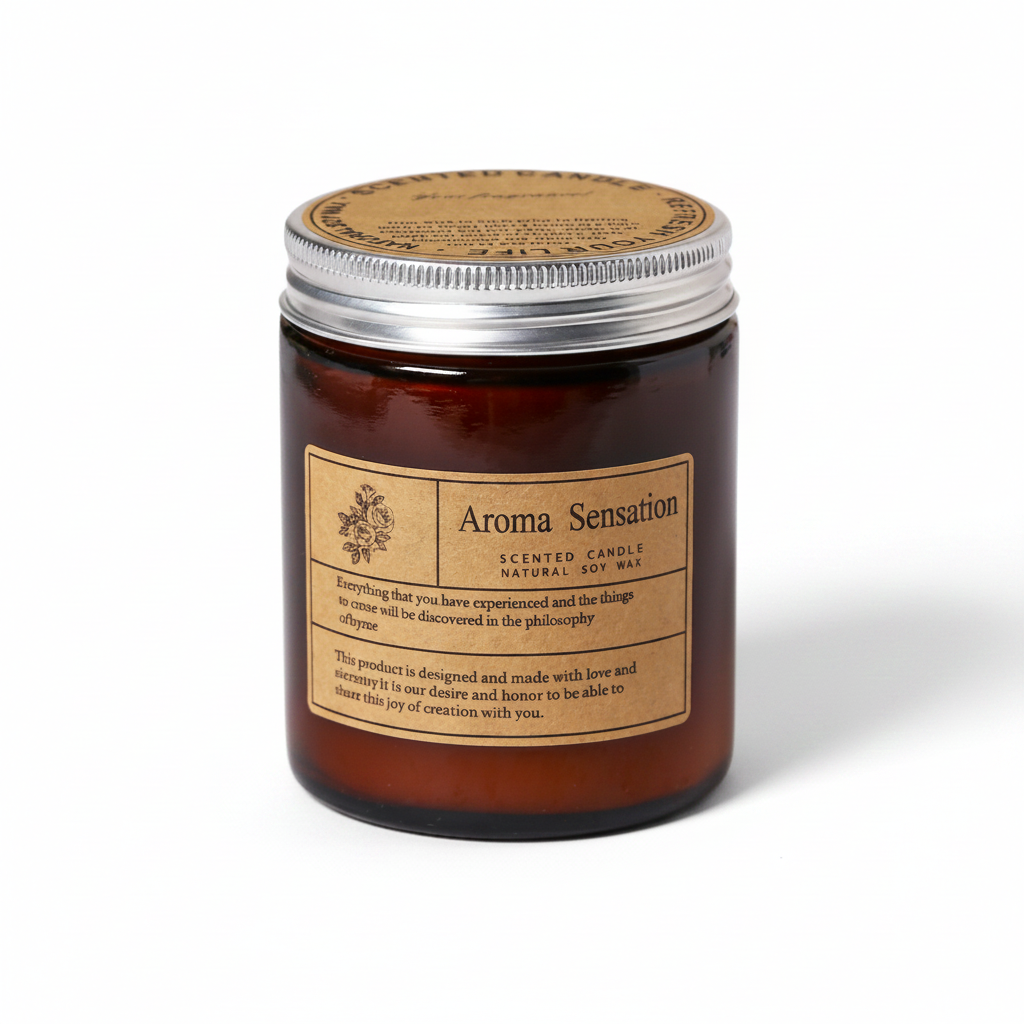 Dark Vanilla Handmade Scented Candle