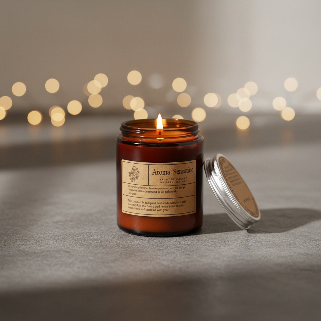 Dark Vanilla Handmade Scented Candle