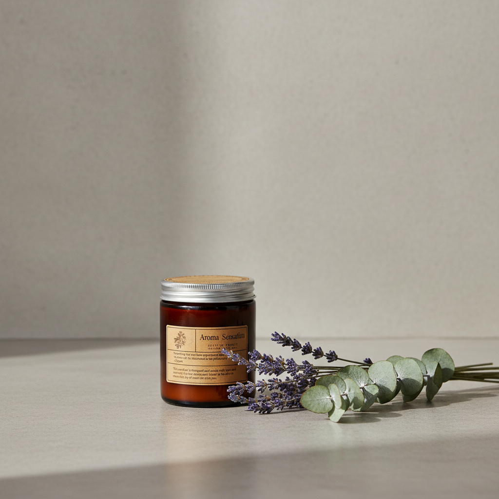 Lavender & Eucalyptus Handmade Scented Candle