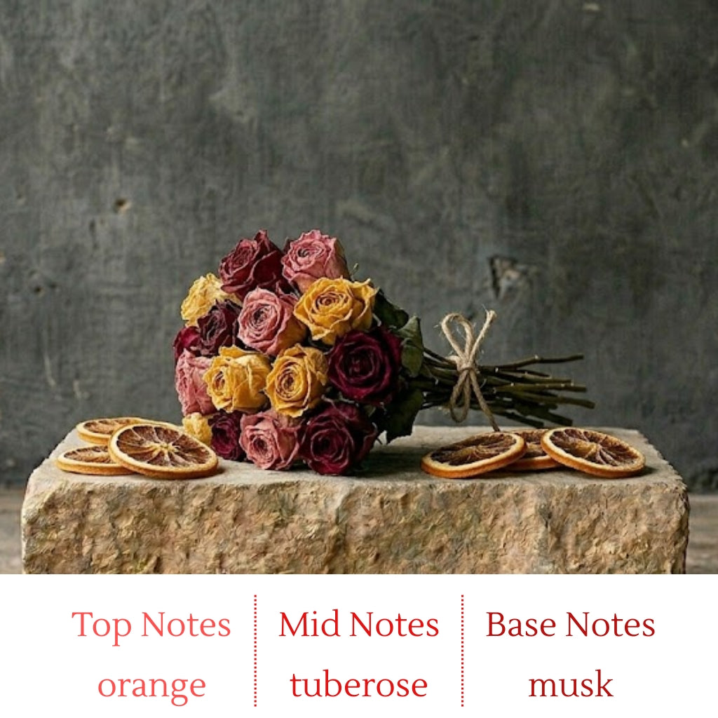 Orange Blossom & Rose Handmade Scented Candle