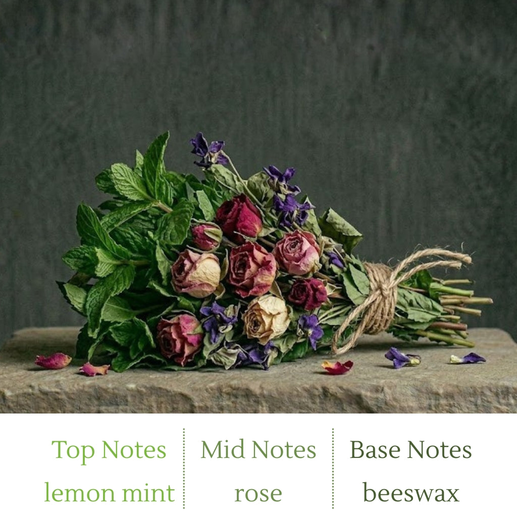 Rose & Violet Handmade Scented Candle